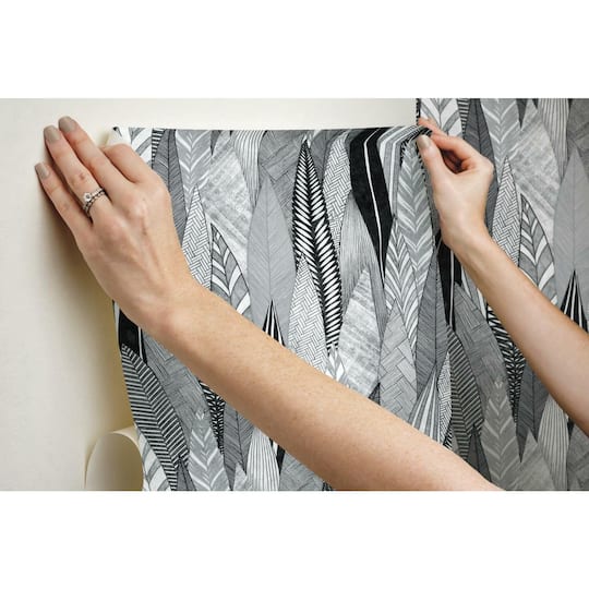 Roommates Fern & Feathers Peel & Stick Wallpaper